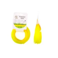 Леска мотокосы Ø2,4mm, 15 метров (звезда, желтая) BEST